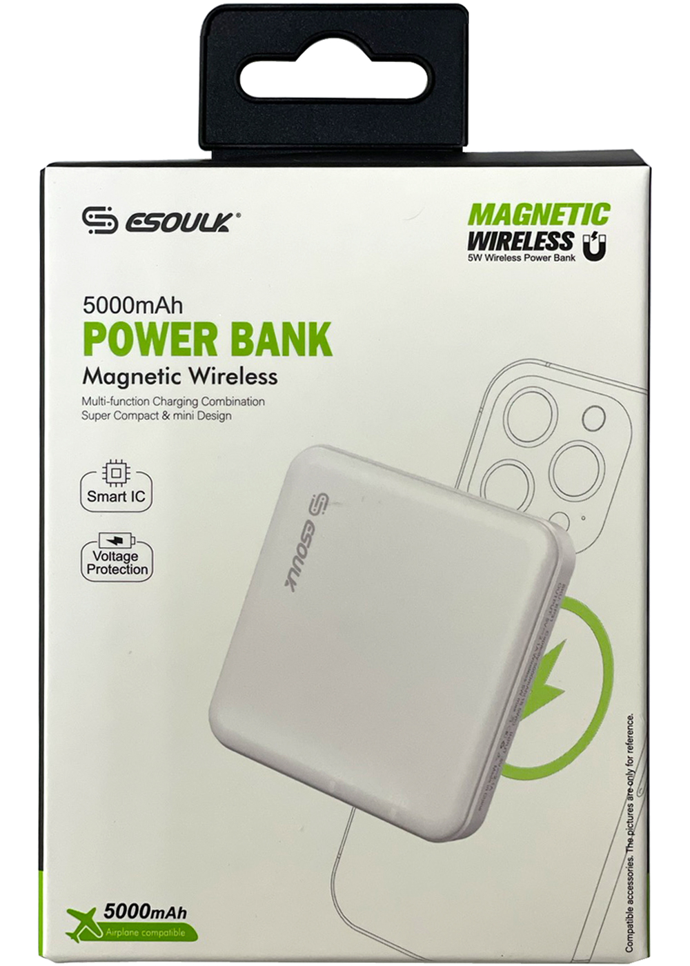 Magnetic Wireless Power Bank (18.5W) White_5000mAh
